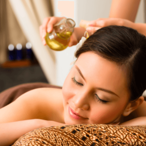 Full body oils massage with massage oil {town}