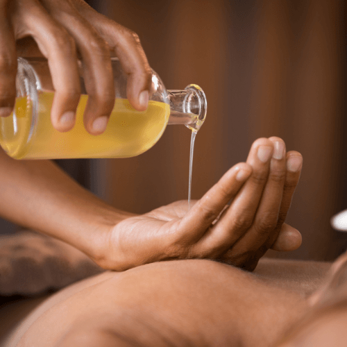Full body oil massage with essential oils {town}
